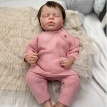 scnbom Bebes Reborn niñas 20pulgadas 50cm Verdadero Silicona muñecas Reales Baby Dolls Girls Originales Recien Nacidos niño Toddler Realista cierra los ojos