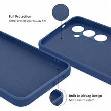 Liquid Silicone Phone Case For A06 A16 A26 A36 A56 A15 A35 A55 For Galaxy S25 Ultra Compatible With Iphone 13 16 Pro Max 11 Waterproof Shockproof Anti-Fall Scratch Resistant