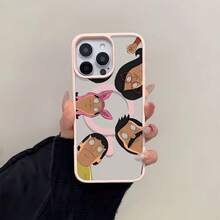Bobs Burgers Family Fun Element-Design Phone Case, Suitable For IPhone Models 16, 15, 14 Pro Max, 13, 12, 11, XR, XS Plus Phone Cases, Made Of TPU Silicone Material, Providing Shock And Drop Protection, With Drop Protection Function, And Has A Very Good Hand Feel. It Is The Most Suitable Gift For Family, Friends, And Loved Ones. - Hồng - Xem 2