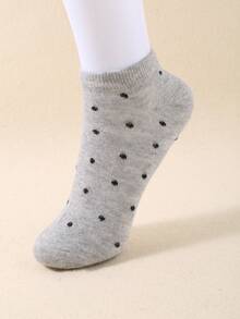 20 双彩色波点蝴蝶结设计透气青少年袜子，适合日常穿着、校服和运动，颜色随机，亲肤柔软面料，休闲百搭，更好地呵护儿童双脚。 - 彩色 - 查看 5