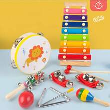 奥尔夫音乐打击乐器木琴木制益智音乐玩具八度音阶风铃木槌