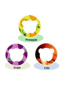 1pc/3pcs Flavor Pods For Water Bottle, Bear Shape Fruit Fragrance Rings For Water Bottle Flavor Pods Creative Water Cup Scented Pods For Outdoor Sports