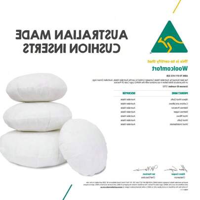 Premium Round Hotel Cushion Inserts 40cm - Luxor Four Pack With Australian-Made Memory Foam Resistant Filling For Ultimate Comfort