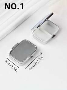 1 Pc Portable Warm-Hearted Pill Box With Customized Text -- Specially Designed For The Elderly And Children, Providing Personalized Text Services And Safely And Hermetically Storing Pills. It Is Small And Portable, Making Every Dose Of Medicine Full Of Care And Reminders. It Is A Unique Gift For Friends, Classmates Or Family Members, And Is Highly Suitable For Birthdays And Anniversaries.