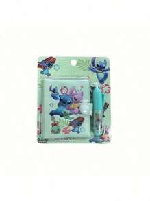 Disney 4-Piece Set, Disney Stitch Soft Leather Notebook Set - Pocket Book, Notebook, Notepad, Forget It, Memo Book, Cute Cartoon Design, High Aesthetic Value, Perfect Choice For Students And Anime Fans,