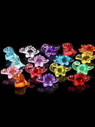 10/20/30/50/100 piezas Miniaturas de dinosaurios, Dinosaurios de acrílico multicolor, Figuras de animales de resina mini, Para decoración oculta, Recuerdos de fiesta de dinosaurios de plástico a granel, Decoración de escritorio con cristales, Relleno de jarrones, Piedras para nadar bajo el agua, Regalos para nadar y bucear, Recuerdos de fiesta de cumpleaños y piscina, Adecuado para macetas de jardín de hadas