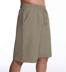 VN-Men's Plus Size ShortsVN-Men's Plus Size Shortsn's Lounge Shorts With P Poets Loose-Fit Jeey Shorts Running,Workout,Tining, Basketbashorts Menshorts Men - Grey Brown - 查看 1