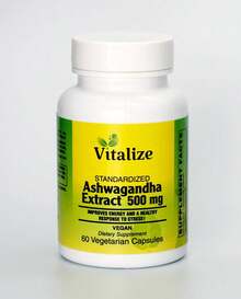 60 Vegan Capsules Ashwagandha Extract | Vitalize | 500 Mg | Stress Support & Energy | Non-GMO & Vegan - ASHWAGANDHA EXTRACT - View 5