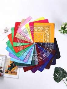 Unisex Bandana Gift Set - Face Mask, Headband, Scarf, Cycling Jersey Protective Cover, Hip Hop Street Dance Sports Square Scarf - A - View 8