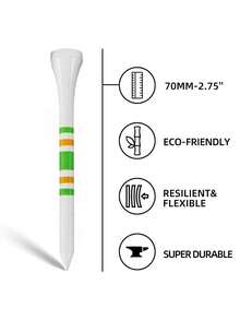 10件竹制高尔夫球座