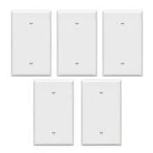 CILIA CILIA 1/5pcs Pure White/Black Wall Plate Outlet Switch Cover, Plug Covers For Electrical Outlets, Unbreakable Polycarbonate Thermoplastic, For Bedroom Accessories Home Decor