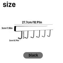 2 Stück/4 Stück/Set Hängeregal, Schrank Tassen Halter, Hängender Kaffeetassenhalter ohne Bohren, Küchenutensilien Aufbewahrung und Organizer Hängeregal, Küchen Aufbewahrungshaken können kleine Gegenstände aufbewahren, platzsparend und macht Ihre Küche und Schlafzimmer ordentlicher und praktischer.