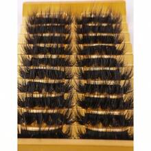 CZ Eyelashes Mink Lashes Fluffy Natural Look False Lashes Wispy Full Eye Lashes 8D 20 Mm Long D Curl Strip Eyelashes Pack 10 Pairs Reusable Fake Eyelashes That Look Like Extensions By  1613 - 黑色 - 查看 8