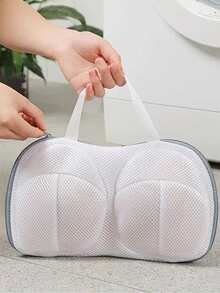 1pc,Bra Laundry Bag, Special For Household Washing Machine, Bra Cover Deformation-Proof, Underwear Washing Bag Bra Washing Bag - Grey - View 8