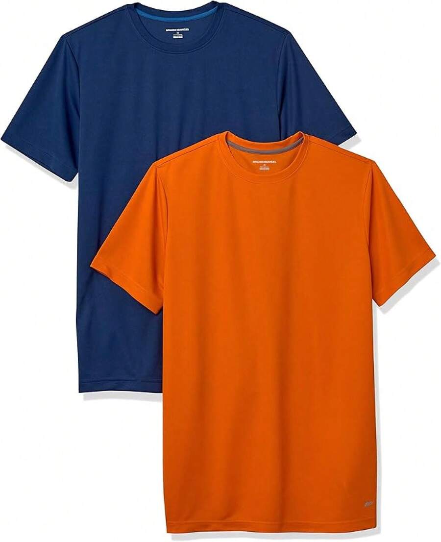 Essentials Performance Tech Men's 2-Pack T-Shirt - 橘色 - 查看 1