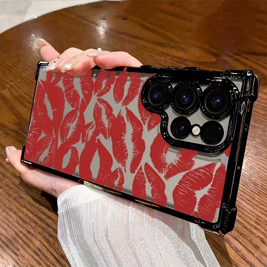 Funda de Teléfono Graffiti para 25 S24 S23 S22 S21 FE Ultra Plus 4G 5G Anticaída Transparente Cubierta Trasera Suave - Colores mixtos - Ver 1