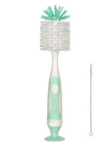 SAIDAH Juego de herramientas de limpieza 2 en 1 para biberones y tazas, con cepillo para tetinas, tipo soporte de succión para madre e hijo - Multicolor - Ver 10