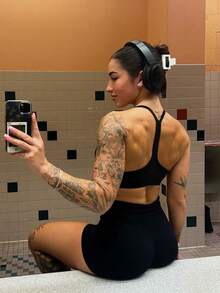 3 Piece Workout Shorts Womens Seamless High Waisted Scrunch Butt Athletic Gym Yoga Biker Shorts - 灰色/天藍色/綠松石色 - 查看 7