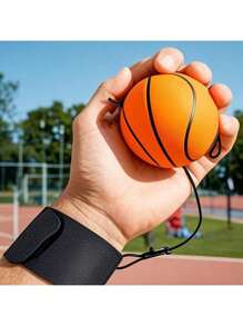 1 Peça Bola Saltitante de Borracha com Corda de Pulso para Treinamento de Coordenação Olho-Mão, Fortalecimento do Pulso, Exercícios e Fitness ao Ar Livre - Basquete/Beisebol/Tênis/Futebol - Bola de Alongamento - Bola de Iôiô - Brinquedos de Lazer e Alívio do Estresse