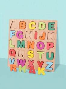Un nuevo conjunto de juguetes de rompecabezas de madera para niños, que incluye números y letras, juguete educativo, como regalo para niños, manta con números y alfabeto, bloques de rompecabezas con ABC, alfabeto de madera, alfabeto árabe, micrófono para niños