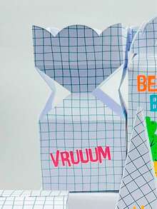 20 CARS Boxes – Party Favors For Children's Parties – WITHOUT PERSONALIZATION | Grab And Assemble - 彩色 - 查看 3