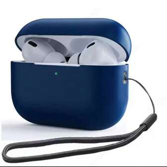 Étui de protection divisé en silicone pour Airpod Pro 2 avec sangle, compatible avec les écouteurs Apple