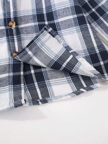 Young Boys Long Sleeve Collared Shirt, Autumn - Multicolor - View 6