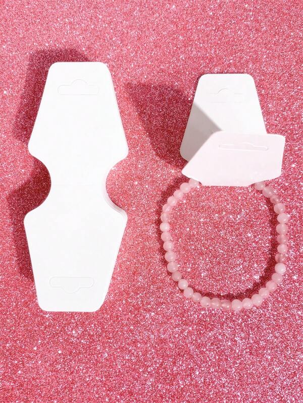 25/50/100/200 Stücke Schmuck Karten Zubehör Verpackungskarten für Halskette, Armband, Haargummi Aufbewahrung
