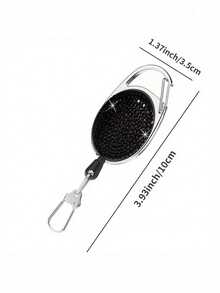 Diamond-Studded Retractable Key Chain Key Rings,Shiny Accessories, Easy Pull Buckle,With 360° Rotation, Belt/Carabiner Clip, Built-In Nylon Rope, Key Chain Ring, Snap Fastener, Tools Extractor Keeper, Creative Carabiner Key Ring, Anti-Drop And Anti-Theft Nylon Rope Lock, Outdoor Climbing Buckle Pendant,Can Be Hung On Keys, Business Cards, Mobile Phone Chains, Backpacks, Back To School Gifts, Birthday Souvenirs - Multicolor - View 10