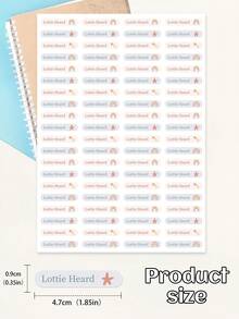 Adhesive Name Labels, Star & Rainbow Name Labels, School Name Stickers, School Name Tags, Clothing Name Labels, Back To School Season. Customized Name Stickers, Customized Vinyl Name Labels, Personalized School Labels, Camp Labels, Multipurpose, Cartoon, Cute, Customized, Personalized, Suitable For Employees, Customers, Students, Business/Work/Office