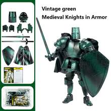 Multi-Jointed Posable Figurine, Medieval Knight Dual-Mode Armor Action Figure Model Toy, Suitable For Gamers. An Excellent Choice For Home, Office Decor, And Holiday Gifts. - Multicolor - View 16