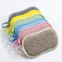 1-10 piezas Paños de limpieza de esponja multiusos reutilizables, adecuados para la cocina, el baño y el inodoro (color aleatorio) - Multicolor - Ver 4
