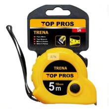 Trena Top Pros Com Fita de Aço de 5 Metros Com Trava 18mm