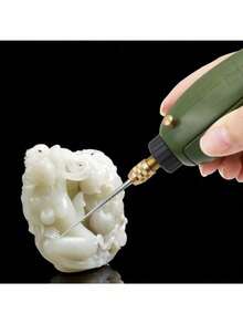 Brocas de grabado con punta de rhinestone de alta precisión, adecuadas para jade, perlas falsas y tallado - ¡Herramienta de corte rápido! Herramienta esencial para joyería y tallado de jade - Plateado - Ver 7