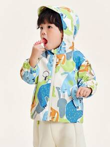 mini bala 男童女童连帽夹克 2025 冬季柔软仿皮休闲外套