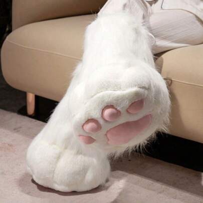 1 Pair Cute Cat Claw Gloves, Thickened Plush Gloves, Cosplay Animal Paws, Realistic Animal Wing Gloves, Winter Student Warm Cartoon Gloves, Ins Style Gift For Halloween, Christmas Activities