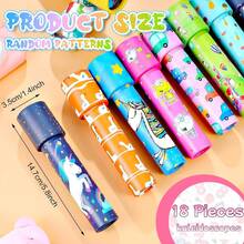 24/18/12/1pc Rotating Kaleidoscope, Vintage Kaleidoscope Toy, Educational Toy, Holiday Gift Filler, Suitable For Boys, Girls Birthday And School Carnival Prizes, Random Pattern, Random Color - Multicolor - View 3