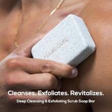 MARLOWE.. 102 Body Scrub Soap 7 Oz 3 Bars Exfoliating Soap Bar With Shea Butter Olive Oil Green Tea Extracts Cleanses Smooths Revitalizes Skin Original Sage Fir Scent - 原味-鼠尾草+冷杉 - 查看 2