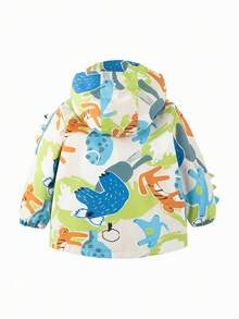 mini bala 男童女童连帽夹克 2025 冬季柔软仿皮休闲外套