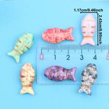 Cuentas en forma de pez de turquesa artificial de colores, cuentas con forma de animales marinos, surtido de cuentas sueltas, productos de vacaciones de playa de Hawái, accesorios de moda para mujeres, utilizados para hacer pulseras, collares, aretes, tobillos, llaveros, cadenas de mochila, cadenas de teléfono, para bodas, festivales de música, fiestas, vacaciones, regalos de cumpleaños, accesorios de decoración de joyas