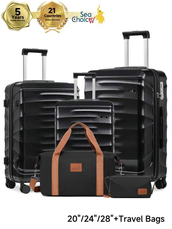 Set de maletas rígidas Sea Choice, 3 piezas, maletas trolley de ABS de 40 x 20 x 25 cm, equipaje de viaje, maletas de viaje, maleta de viaje, juego de maletas de viaje resistentes, equipaje de mano