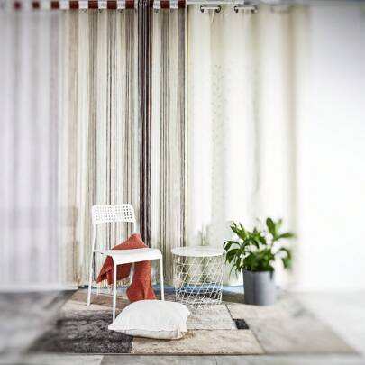 Cortina divisória decorativa de 300 x 250 cm, divisória de ambiente para casamento, café, restaurante, proteção contra moscas, 1 peça