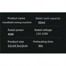 OBOVAY 1 pezzo Mini ferro da stiro elettrico professionale da scrivania, pieghevole per la conservazione, ferro da stiro portatile a vapore umido/asciutto per indumenti, potenza 40W