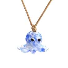 1pc Ocean Style Multicolor Knotted Small Fish, Starfish, Shell Pendant Necklace, Suitable For Everyday Wear And Holiday Gift