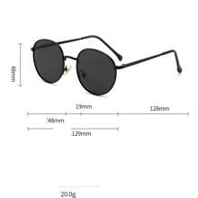1pc Metal Frame Round Fashion Glasses, Fashionable Beach Eyewear Suitable For Outdoor Street Shades Accessories For Summer Beach Vacation,Outdoor,Travel Back To School Fashionable Preppy School Look