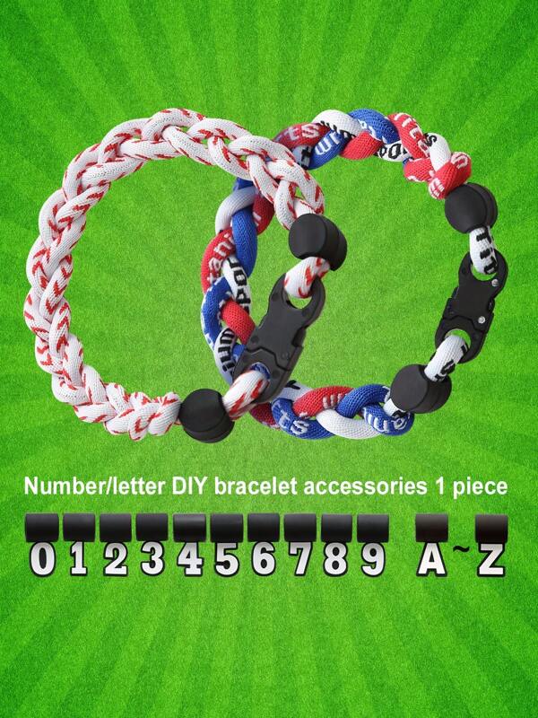 Sports Style Multi-Color Hand-Woven Number Bracelet, Baseball, Softball, Football, Basketball, Rugby, Fan Number Bracelet, Unisex
