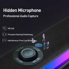 PHILIPS 飞利浦台式电脑音箱，带动态 RGB 灯的电脑音箱，电脑条形音箱，Type-C 供电游戏音箱，适用于台式机、笔记本电脑、平板电脑 - 彩色 - 查看 7