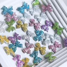 30PCS Kawaii Bow Nail Charms Nail Parts Y2K Romantic Gentle Simple Style Bows Nail Supplies Accessories For DIY Women's Nail Salon Design Decoration
