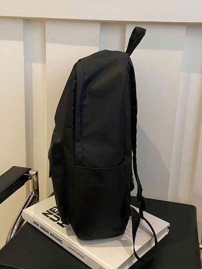 Simple And Lightweight Backpack With Large Capacity, Student Laptop Backpack, With Adjustable Shoulder Straps, Suitable For Students To Travel During The Semester, Suitable For Elementary School Students, Junior High School Students, High School Students, College Students, And Also An Ideal Choice For Shopping And Exquisite Gifts.