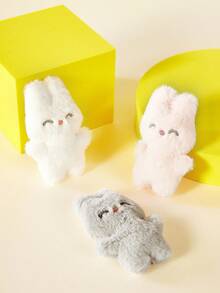 PETSIN 1 pieza Juguete de felpa para mascota de color al azar con diseño de conejo - Multicolor - Ver 2